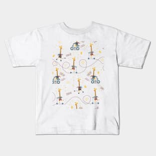 Cool giraffe transparent background Kids T-Shirt